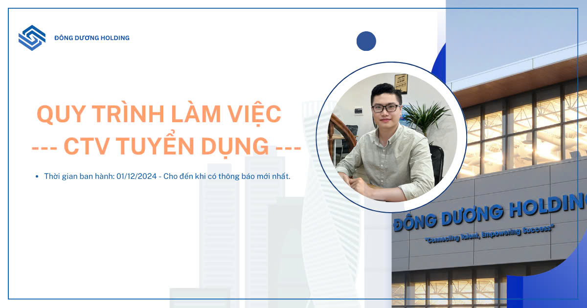 QUY TRÌNH LÀM VIỆC - CỘNG TÁC VIÊN TUYỂN DỤNG